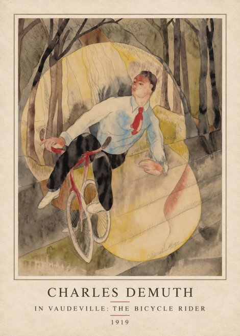 Charles Demuth In Vaudeville: the Bicycle Rider No4 - Poster