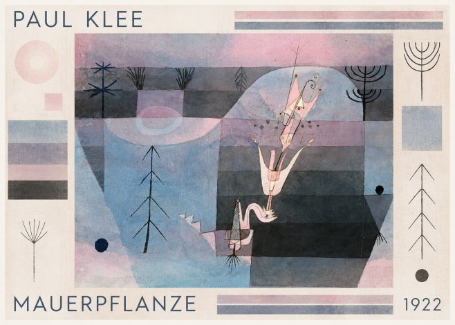 Paul Klee Mauerpflanze No1 - Poster