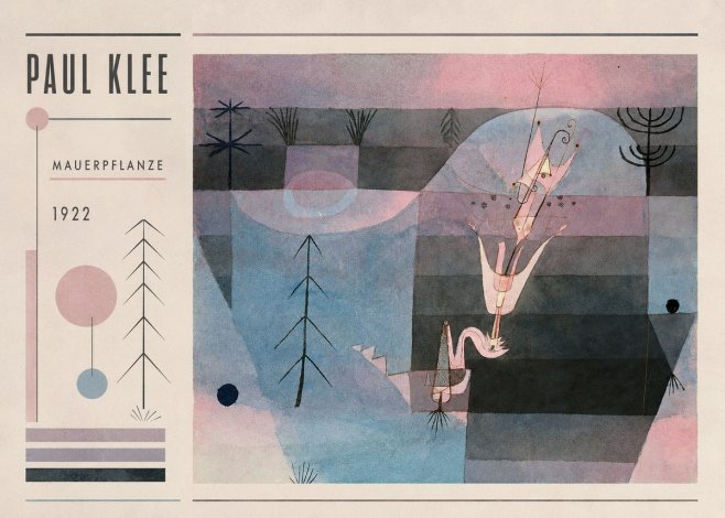 Paul Klee Mauerpflanze No2 - Poster