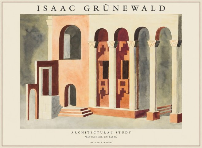 Isaac Grünewald Architectural Study II No1 - Poster