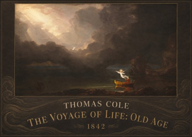 Thomas Cole The Voyage of Life: Old Age IV No4 - Poster