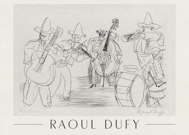 Raoul Dufy Musicians No1 - Poster