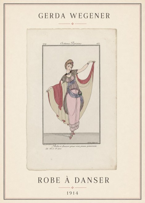 Gerda Wegener Robe À Danser No4 - Poster