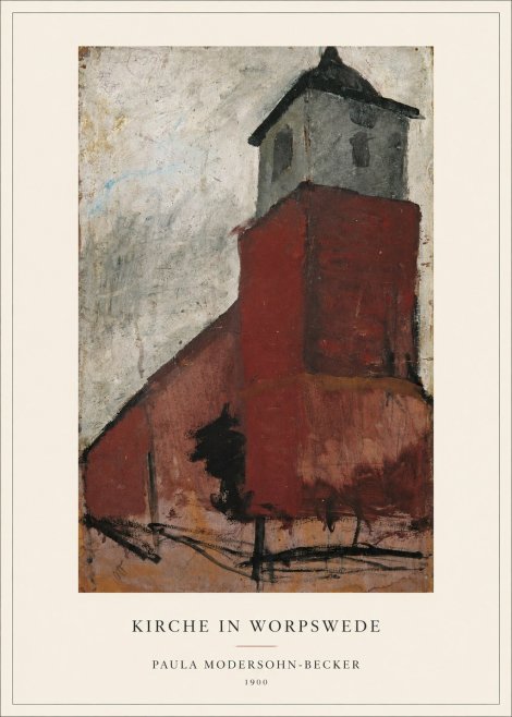 Paula Modersohn-Becker Kirche in Worpswede No4 - Poster