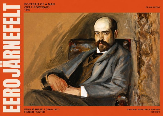 Eero Järnefelt Portrait of a Man (Self-portrait) No2 - Poster