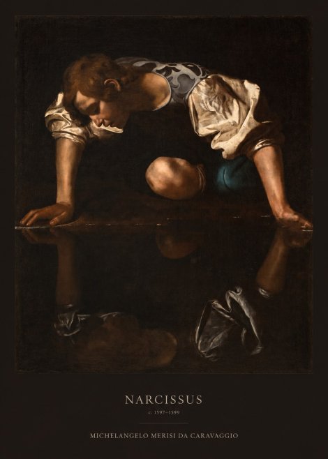 Michelangelo Merisi da Caravaggio Narcissus II No5 - Poster