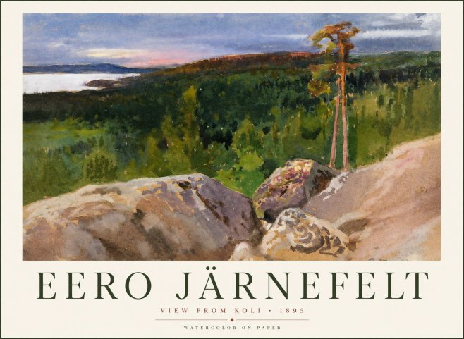 Eero Järnefelt View from Koli No1 - Poster
