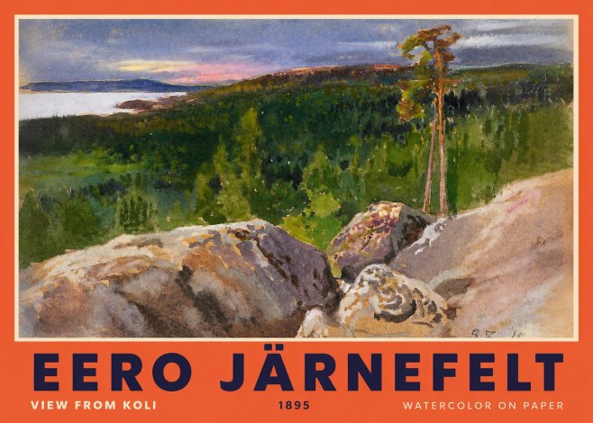Eero Järnefelt View from Koli No2 - Poster