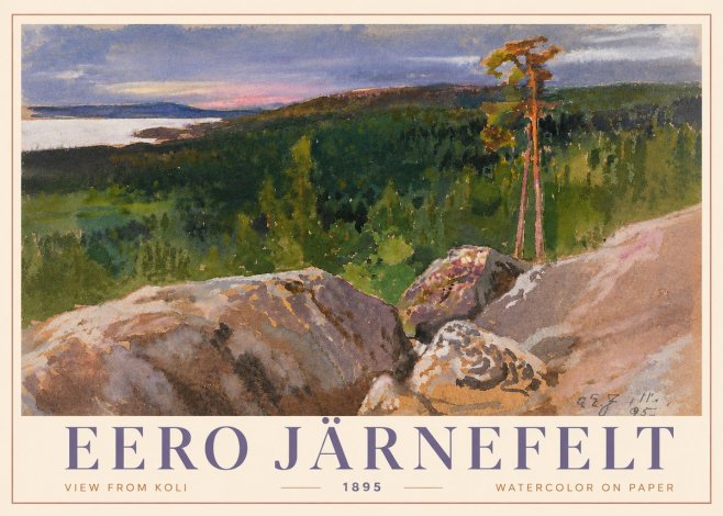 Eero Järnefelt View from Koli No4 - Poster