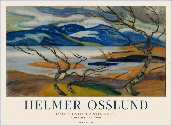 Helmer Osslund Mountain Landscape No1 - Poster