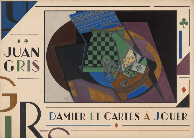 Juan Gris Damier Et Cartes À Jouer No5 - Poster
