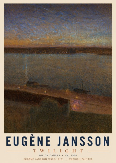 Eugène Jansson Twilight No4 - Poster