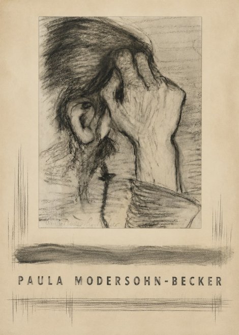 Paula Modersohn-Becker Head of a Girl with Rosary No3 - Poster