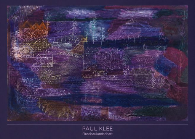 Paul Klee Flussbaulandschaft No6 - Poster