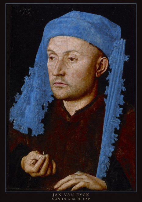 Jan van Eyck Man in a Blue Cap I No5 - Poster