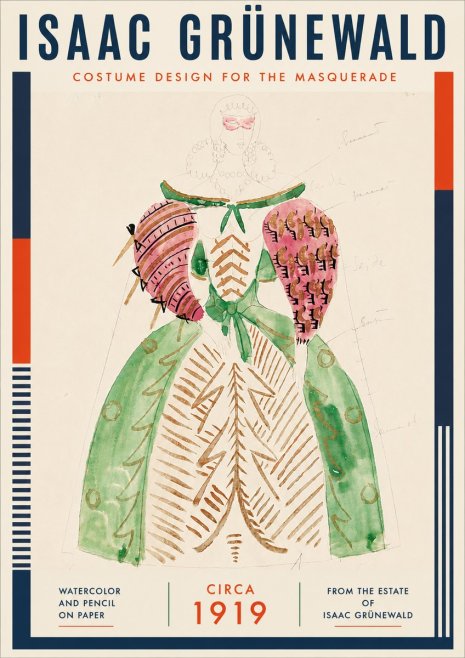 Isaac Grünewald Costume Design for the Masquerade No5 - Poster