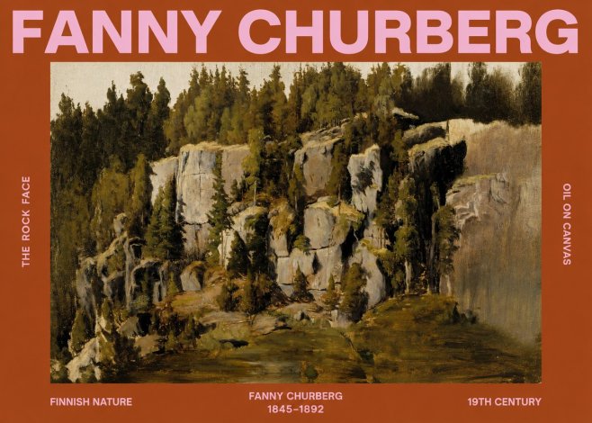 Fanny Churberg The Rock Face No2 - Poster