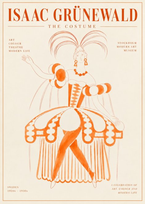 Isaac Grünewald The Costume II No6 - Poster