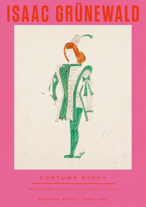 Isaac Grünewald The Harlequin No3 - Poster