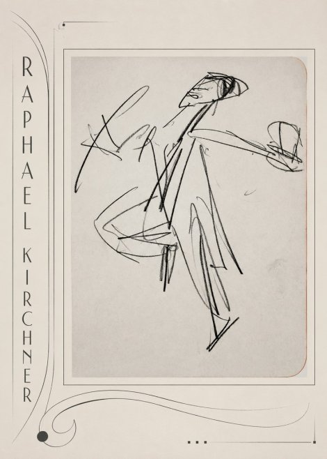 Raphael Kirchner Dynamic Dancer Sketch No2 - Poster