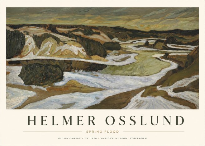 Helmer Osslund Spring Flood No1 - Poster