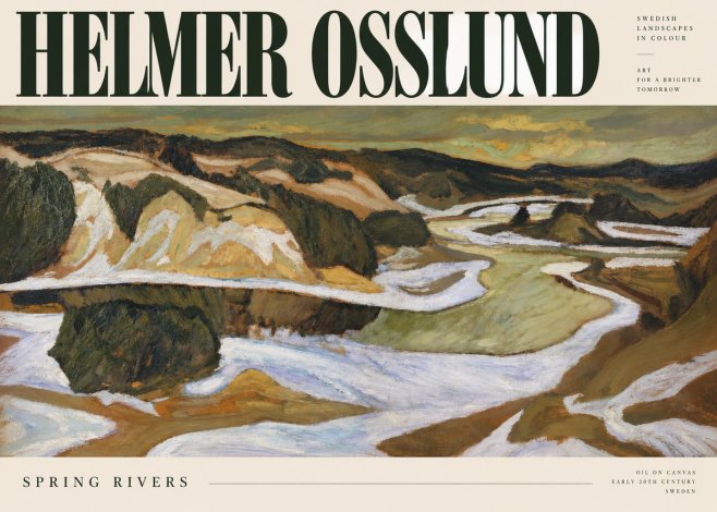 Helmer Osslund Spring Flood No3 - Poster