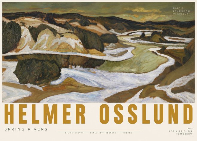 Helmer Osslund Spring Flood No6 - Poster
