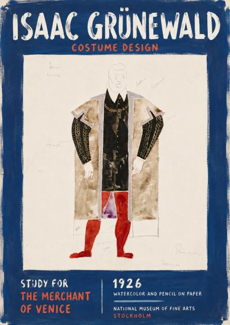 Isaac Grünewald Study for the Merchant of Venice No6 - Poster