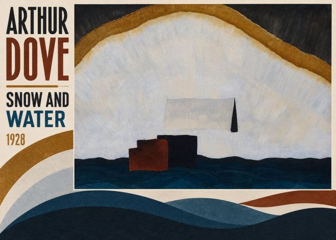 Arthur Dove Snow and Water No4 - Poster
