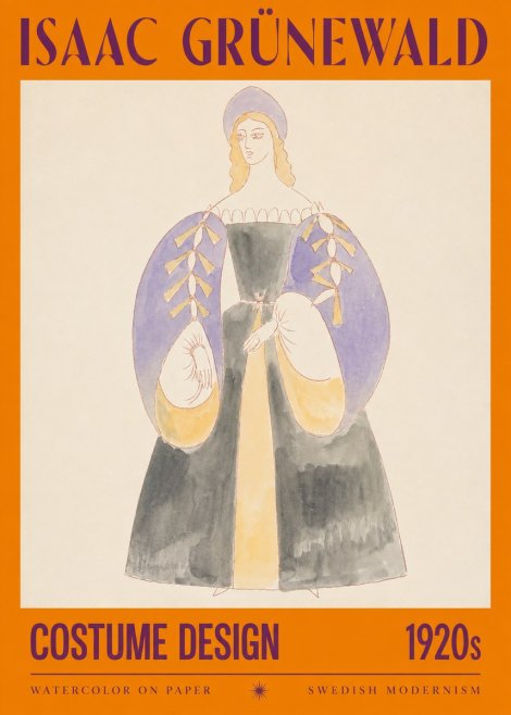 Isaac Grünewald Costume Design XIV No2 - Poster