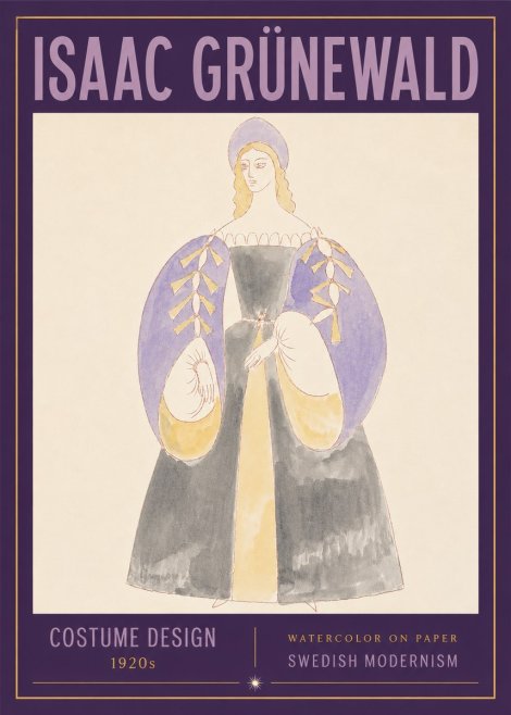 Isaac Grünewald Costume Design XIV No3 - Poster