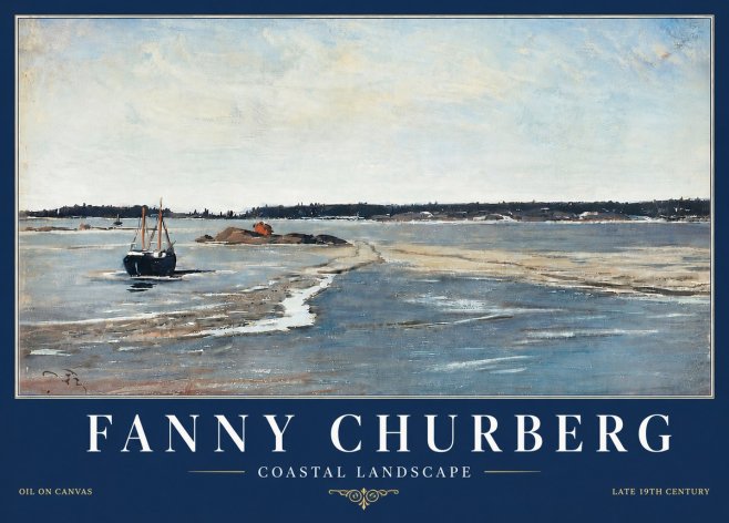 Fanny Churberg Coastal Landscape No6 - Poster