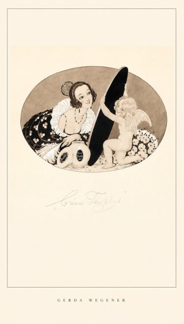 Gerda Wegener Crème Teindelys II No6 - Poster