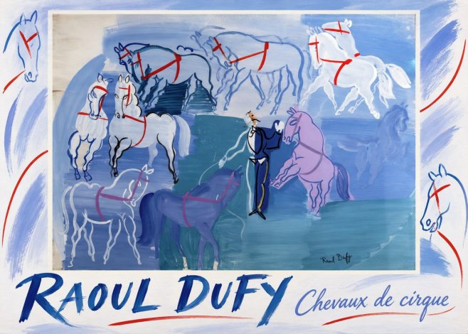 Raoul Dufy Chevaux De Cirque No1 - Poster