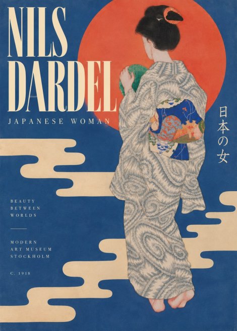 Nils Dardel Japanese Woman No5 - Poster