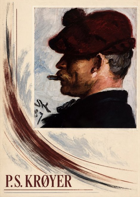 P.S. Krøyer Self-portrait with Cigar II No3 - Poster