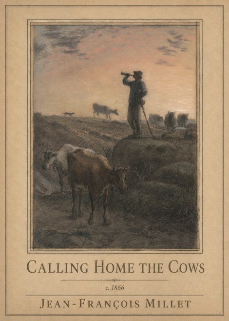 Jean-François Millet Calling Home the Cows No1 - Poster