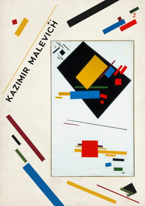 Kazimir Malevich Suprematist Composition with Yellow Rectangle No3 - Poster