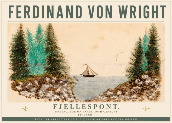 Ferdinand von Wright Fjellespont. No6 - Poster