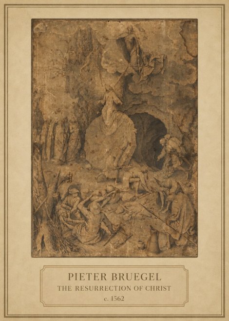 Pieter Bruegel The Resurrection of Christ No1 - Poster