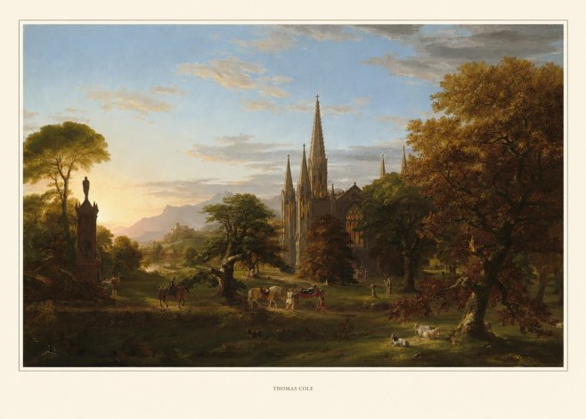 Thomas Cole The Architect's Dream No5 - Poster
