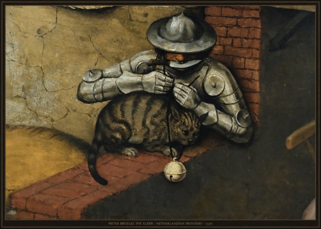 Pieter Bruegel Netherlandish Proverbs X No6 - Poster