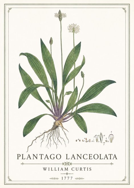 William Curtis Plantago Lanceolata IV No1 - Poster