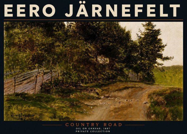 Eero Järnefelt Country Road No5 - Poster