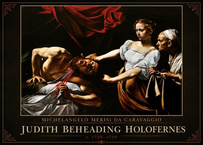 Michelangelo Merisi da Caravaggio Judith Beheading Holofernes IV No1 - Poster