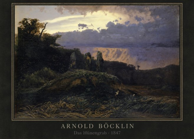 Arnold Böcklin Das Hünengrab No3 - Poster