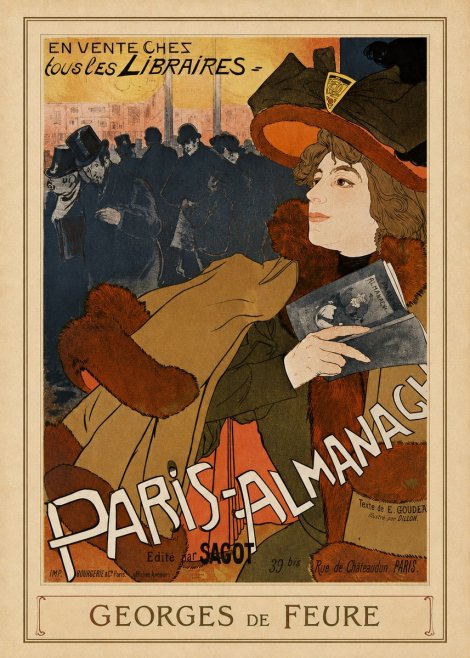 Georges de Feure Paris-almanach II No3 - Poster