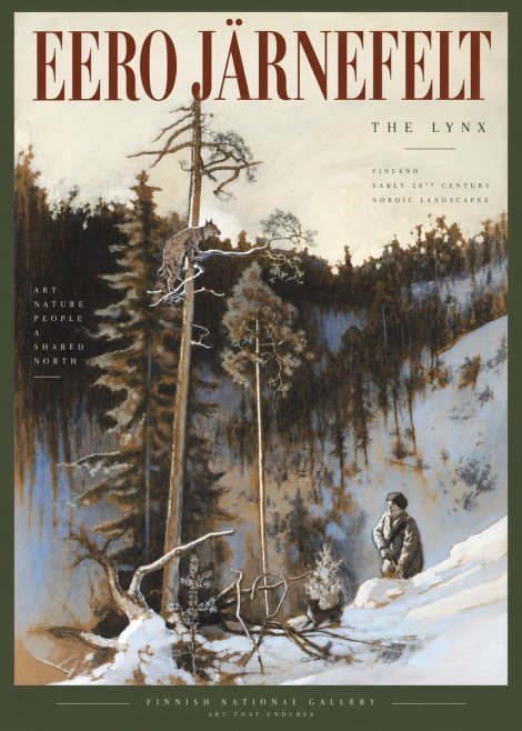 Eero Järnefelt A Lynx in a Tree No5 - Poster