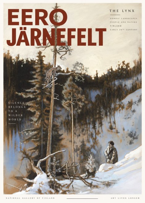 Eero Järnefelt A Lynx in a Tree No6 - Poster