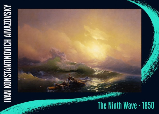 Ivan Konstantinovich Aivazovsky The Ninth Wave III No5 - Poster